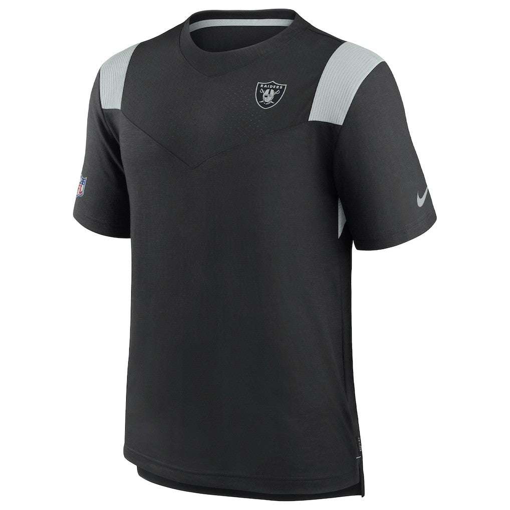 Las Vegas Raiders 2022 Sideline Tonal Logo Performance Player T-Shirt - Black - Nike