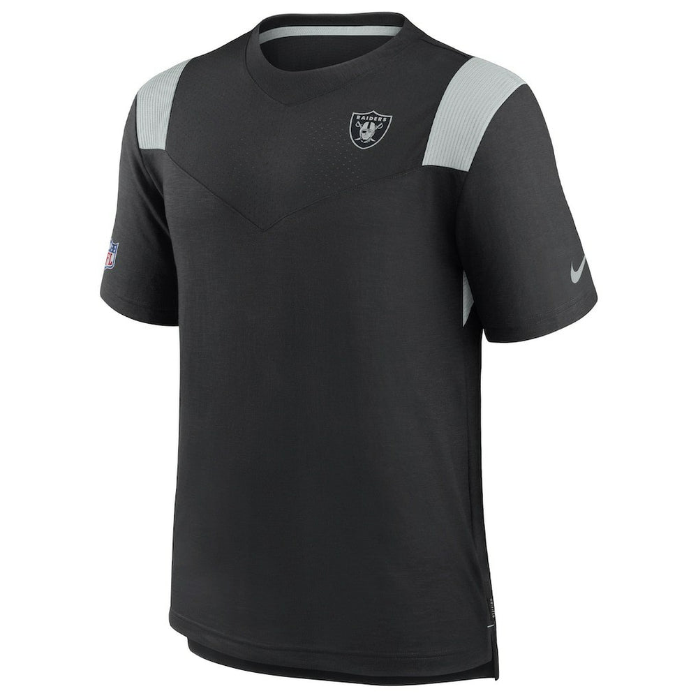 Las Vegas Raiders 2022 Sideline Tonal Logo Performance Player T-Shirt - Black - Nike