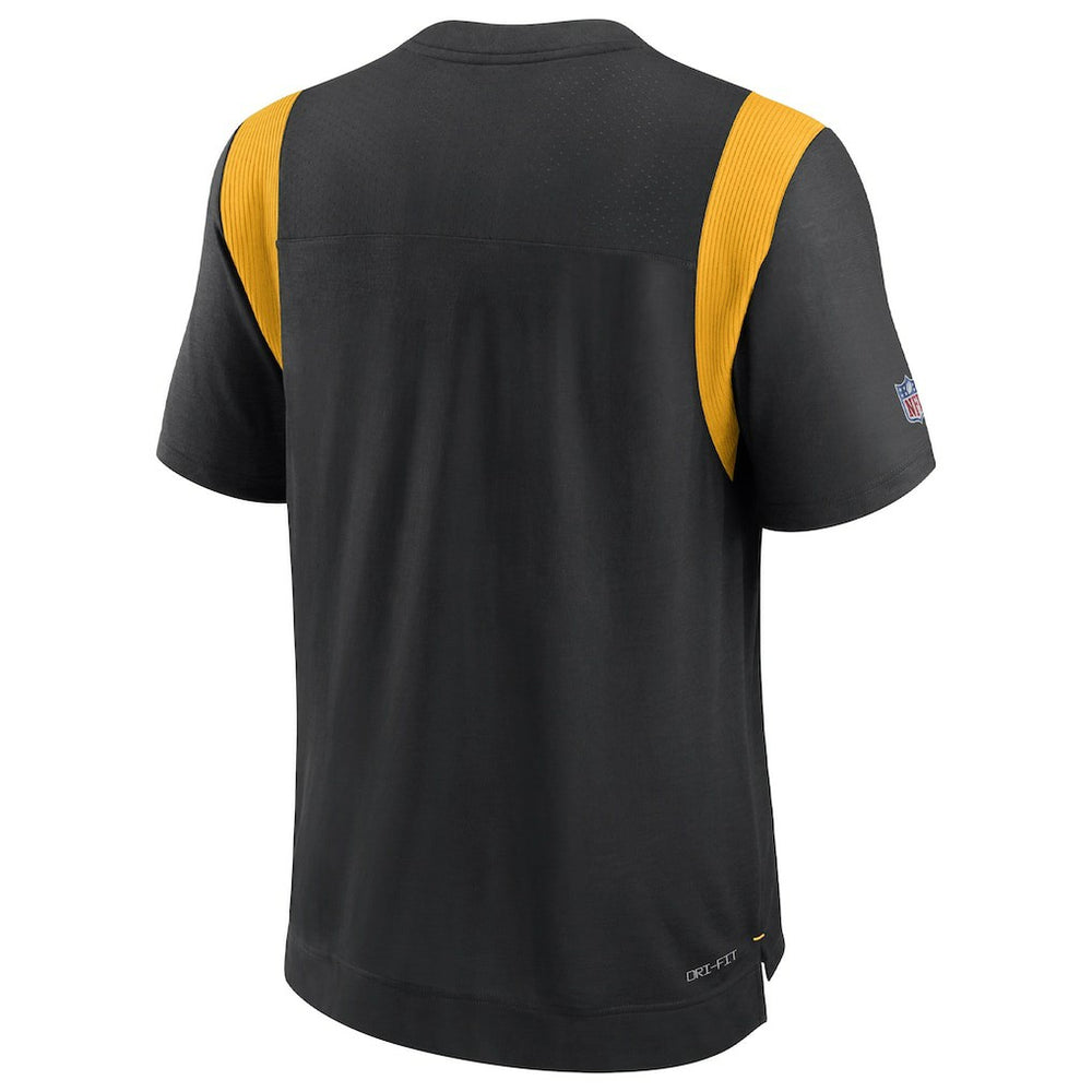 Pittsburgh Steelers Sideline Tonal Logo Performance Player T-Shirt - Black - Nike