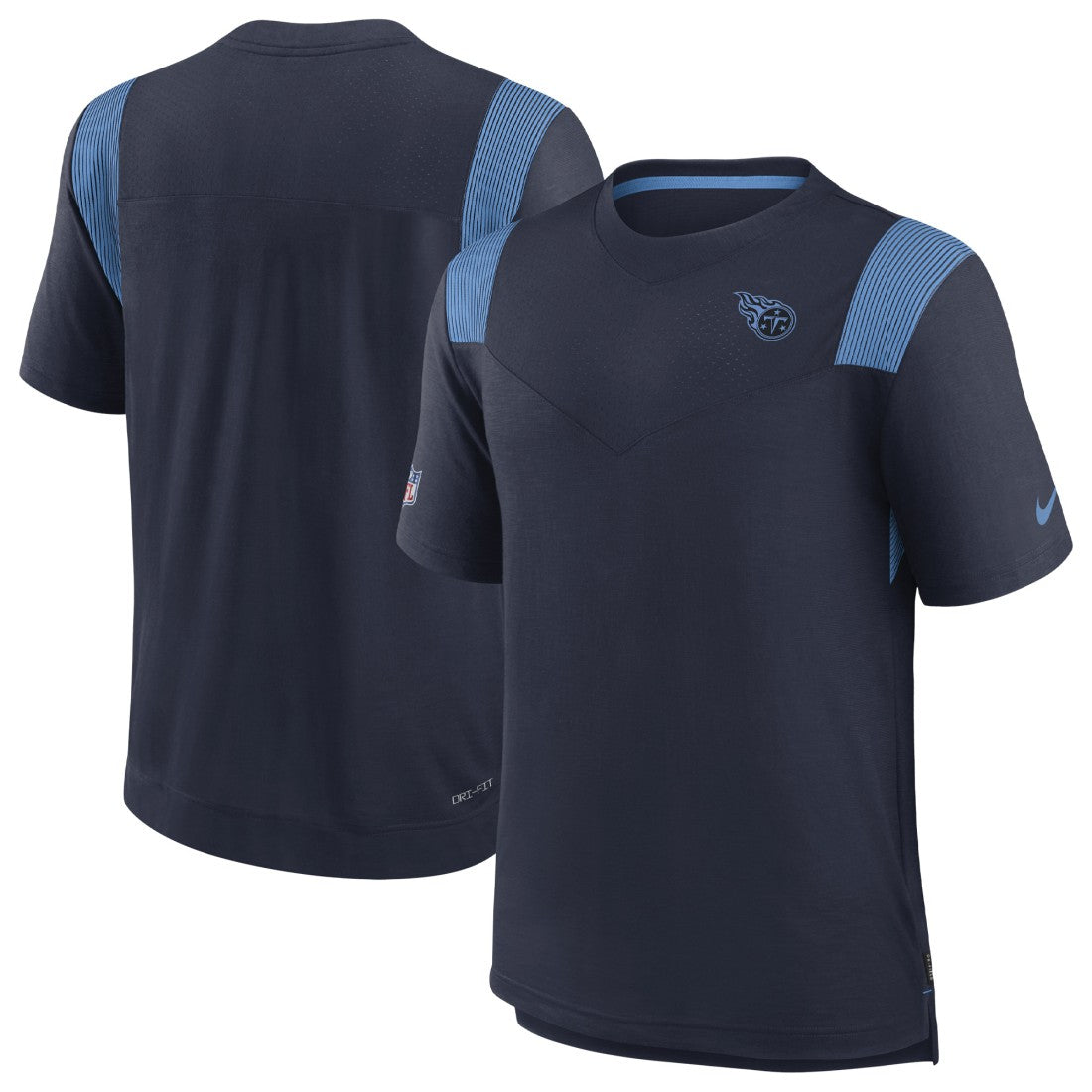 Tennessee Titans Sideline Tonal Logo Performance Player T-Shirt - Navy - Nike