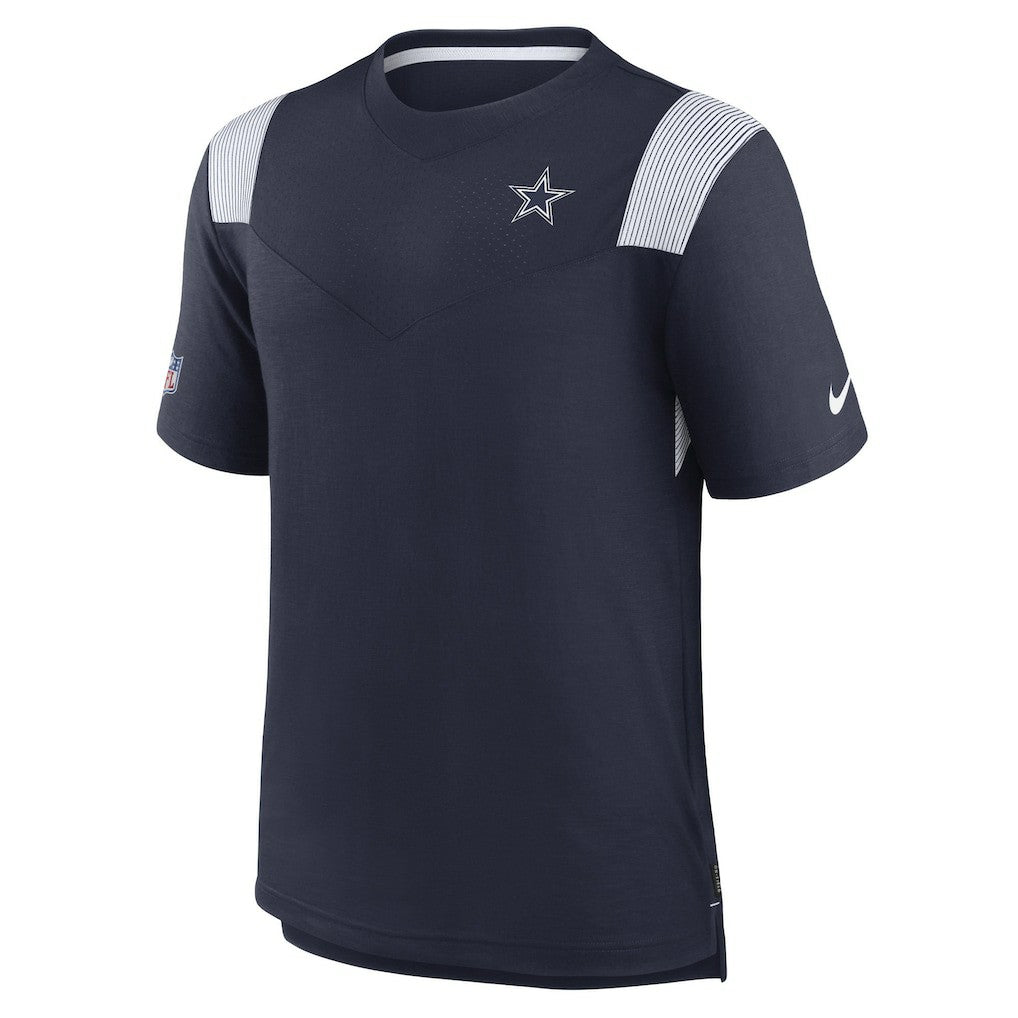 Dallas Cowboys Sideline Tonal Logo Performance Player T-Shirt - Navy - Nike