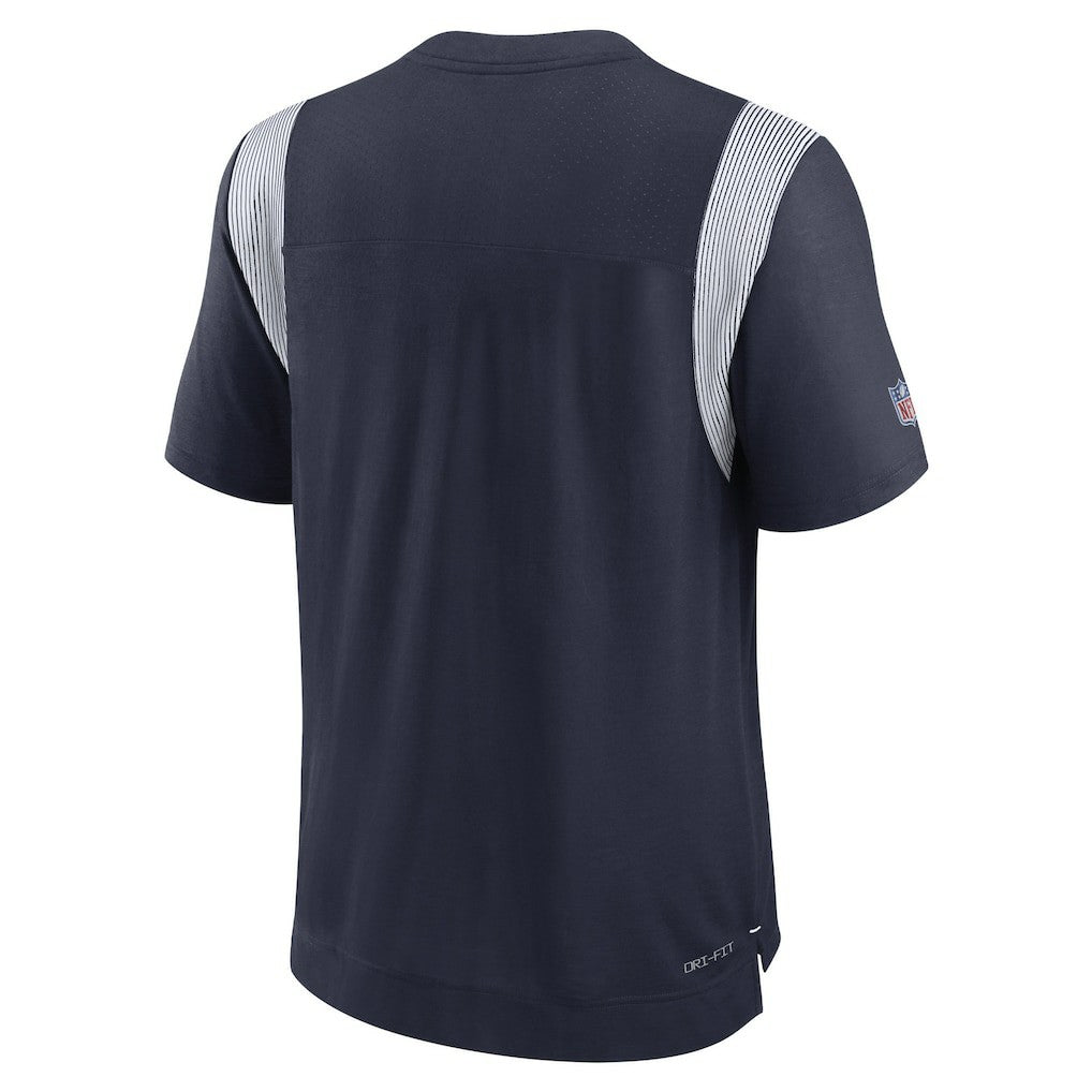 Dallas Cowboys Sideline Tonal Logo Performance Player T-Shirt - Navy - Nike