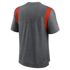 Cleveland Browns Sideline Tonal Logo Performance Player T-Shirt - Heather Charcoal - Nike