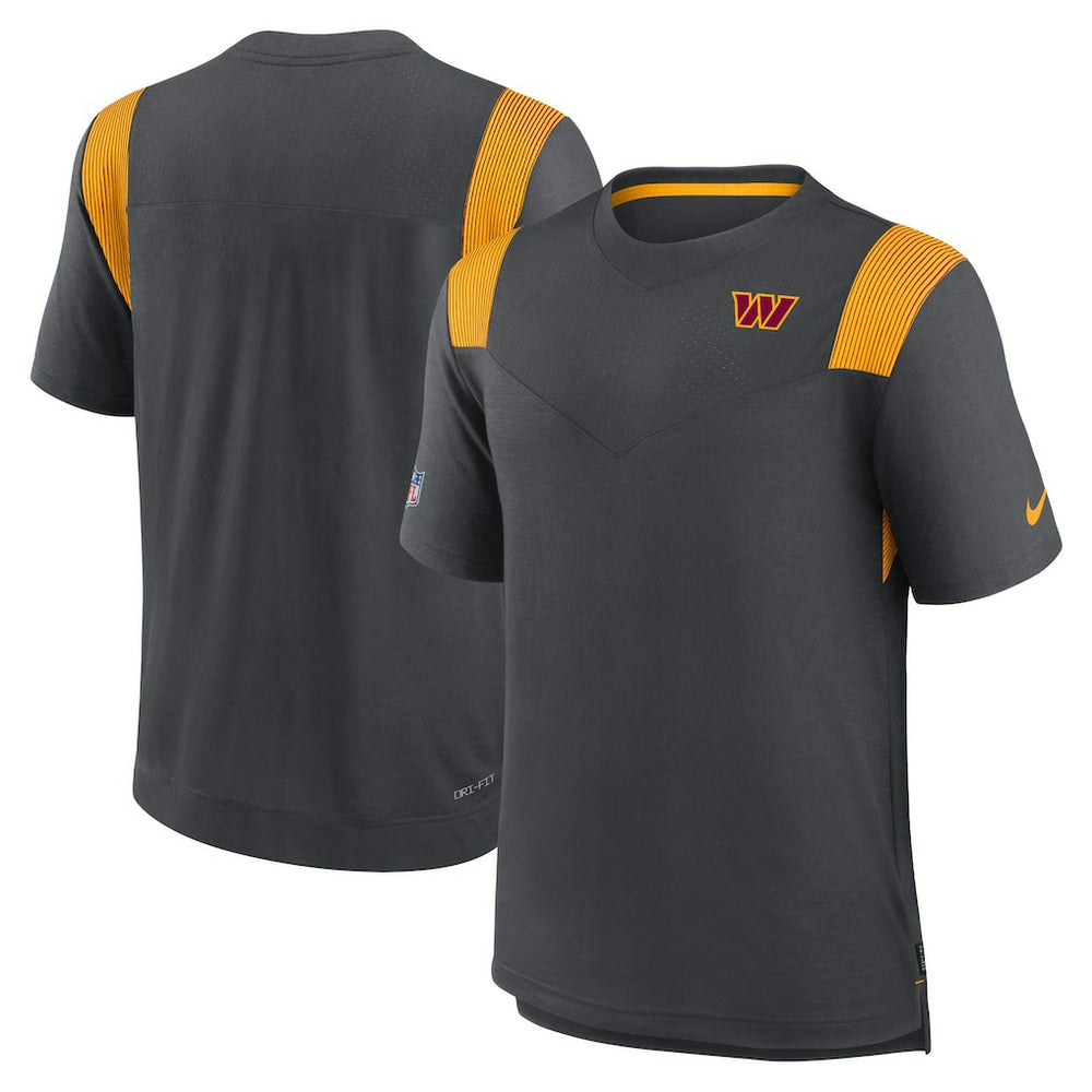 Washington Commanders Sideline Tonal Logo Performance Player T-Shirt - Charcoal - Nike