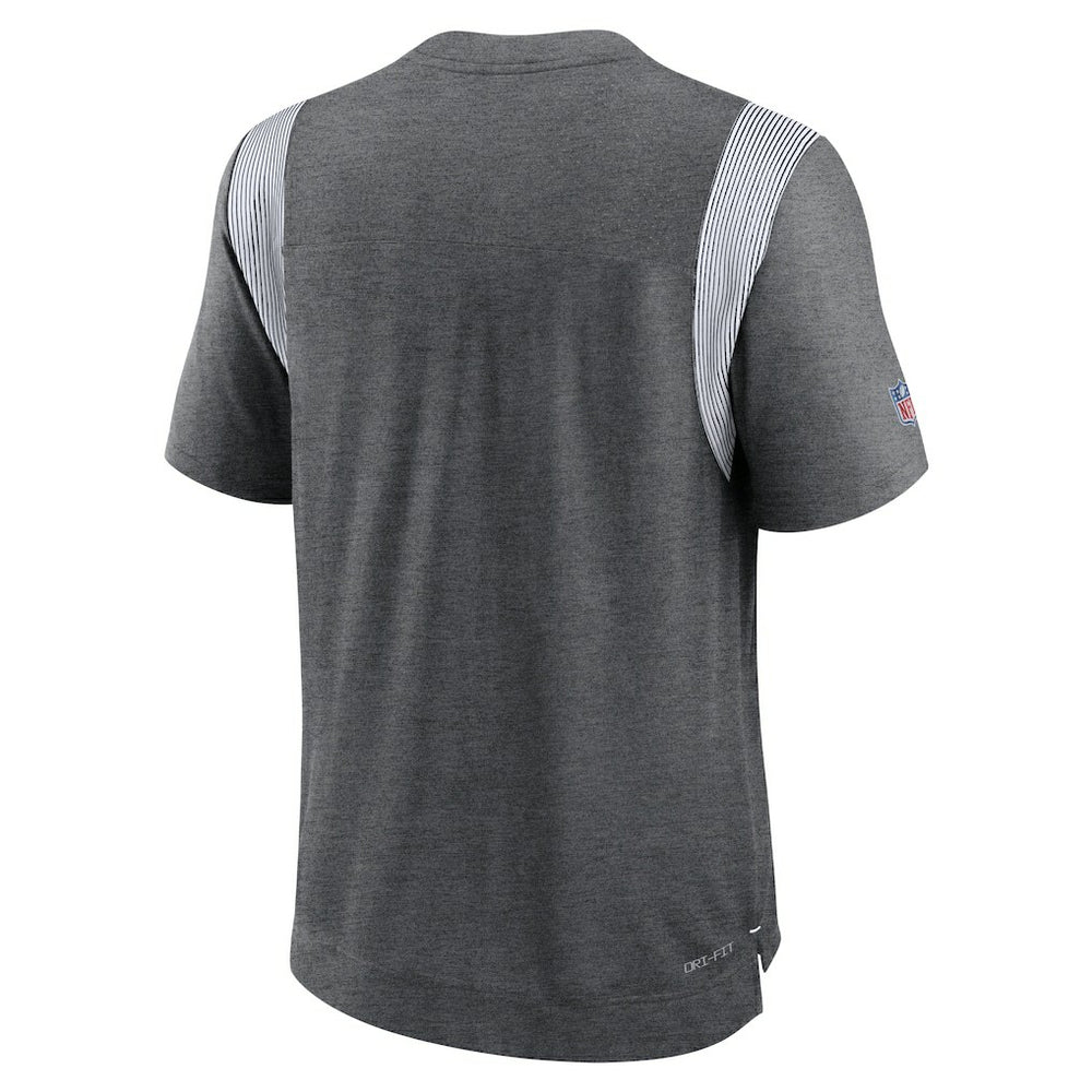 Indianapolis Colts Sideline Tonal Logo Performance Player T-Shirt - Heather Charcoal - Nike