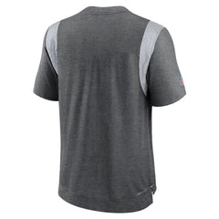 Indianapolis Colts Sideline Tonal Logo Performance Player T-Shirt - Heather Charcoal - Nike