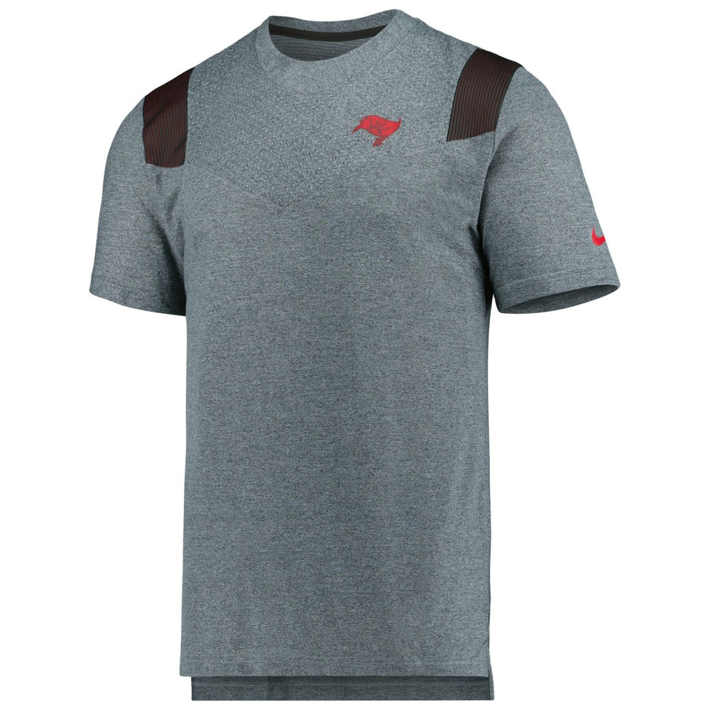Tampa Bay Buccaneers Sideline Tonal Logo Performance Player T-Shirt - Pewter - Nike