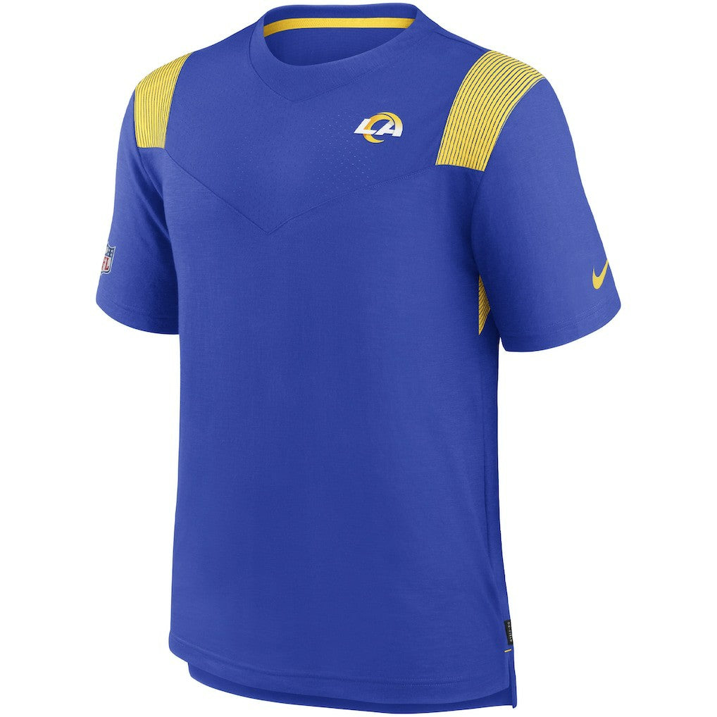 Los Angeles Rams Sideline Tonal Logo Performance Player T-Shirt - Royal - Nike