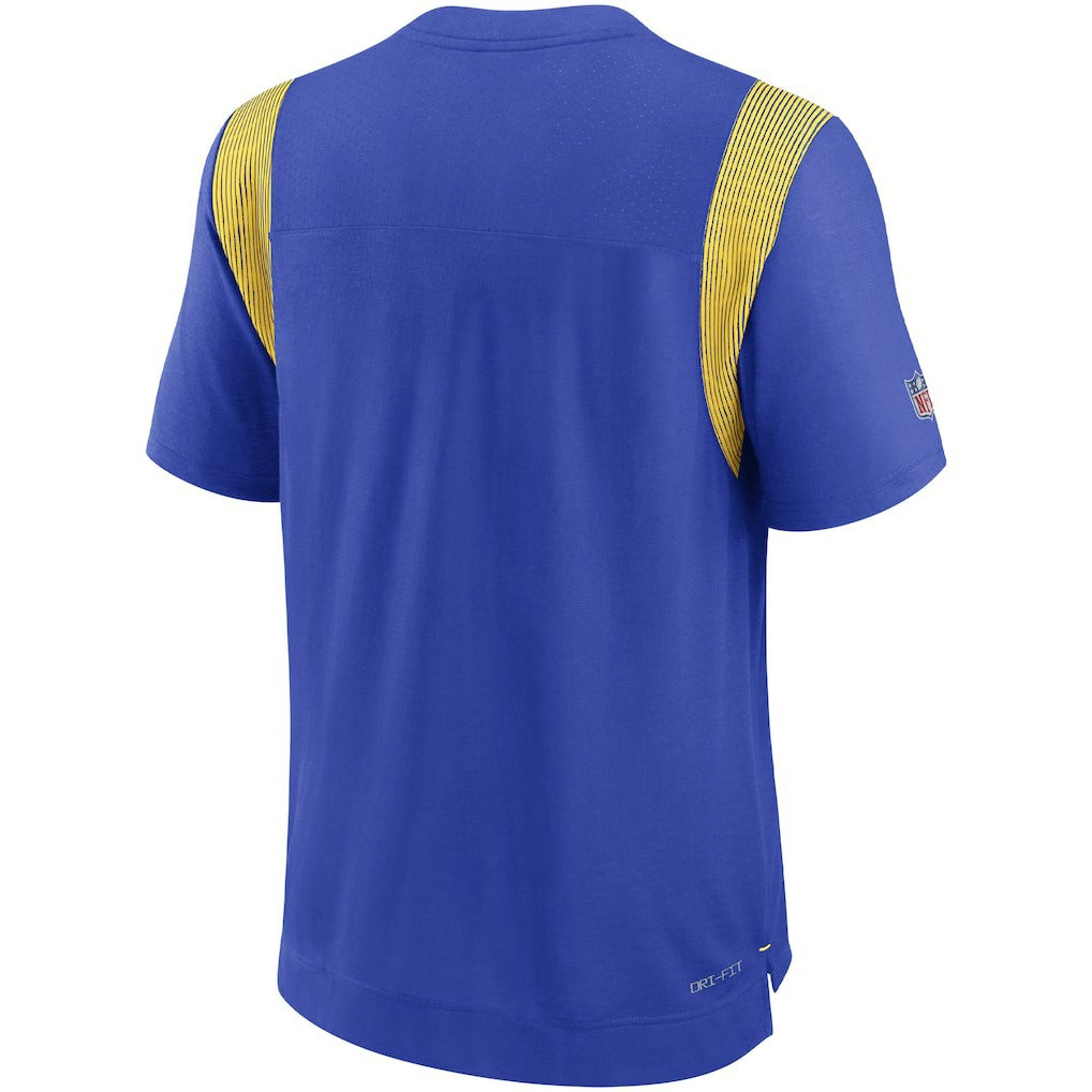Los Angeles Rams Sideline Tonal Logo Performance Player T-Shirt - Royal - Nike
