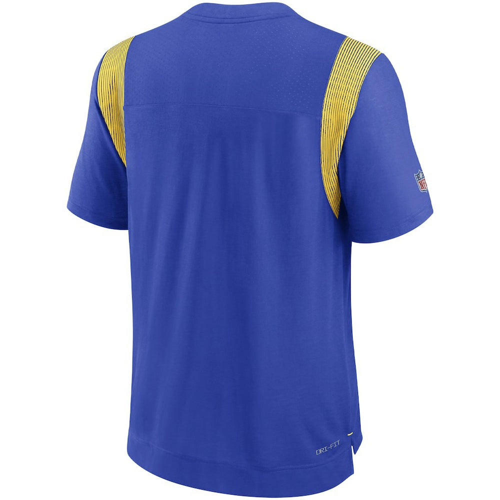 Los Angeles Rams Sideline Tonal Logo Performance Player T-Shirt - Royal - Nike