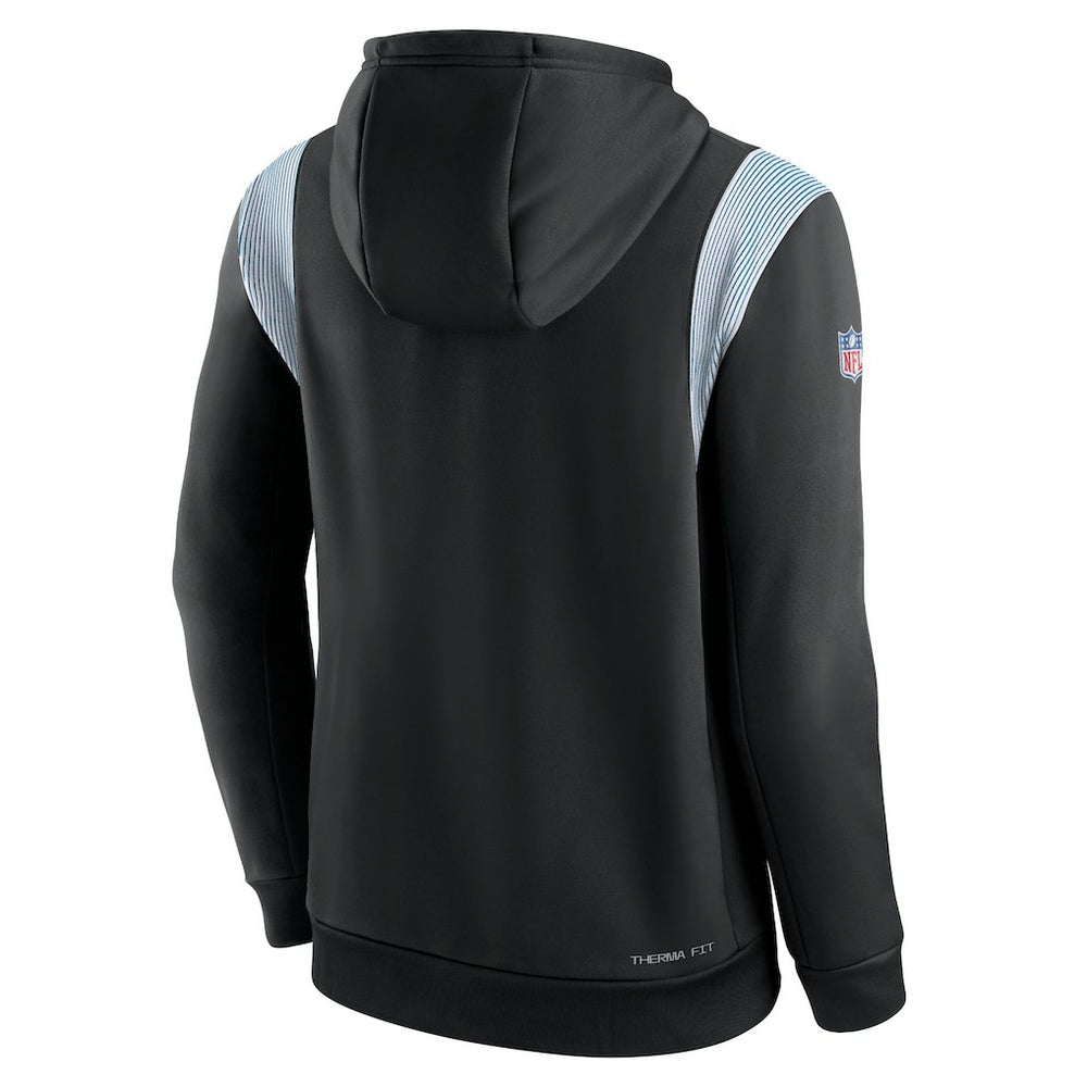 Carolina Panthers Sideline Athletic Stack Performance Pullover Hoodie - Black - Nike