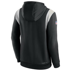 New Orleans Saints Sideline Athletic Stack Performance Pullover Hoodie - Black - Nike