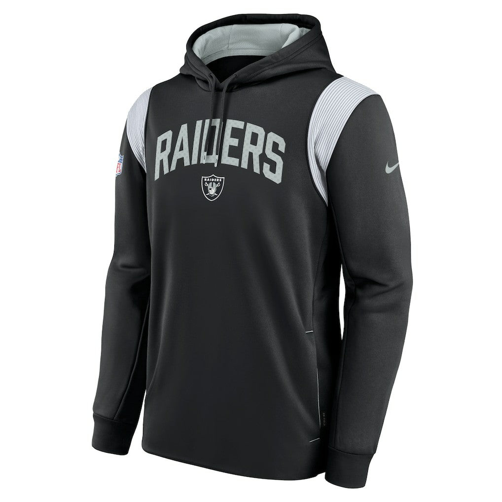 Las Vegas Raiders Sideline Athletic Stack Performance Pullover Hoodie - Black - Nike