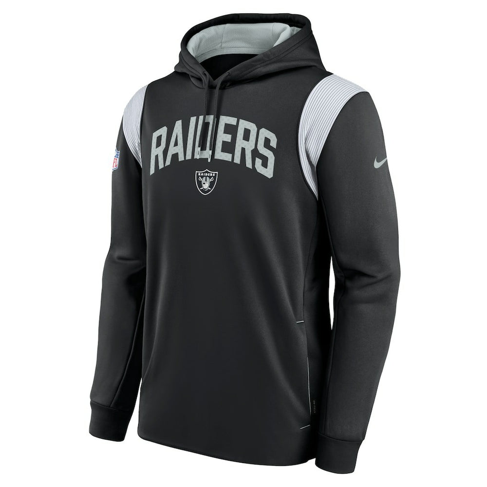 Las Vegas Raiders Sideline Athletic Stack Performance Pullover Hoodie - Black - Nike