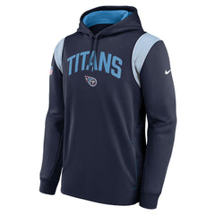 Tennessee Titans Sideline Athletic Stack Performance Pullover Hoodie - Navy - Nike