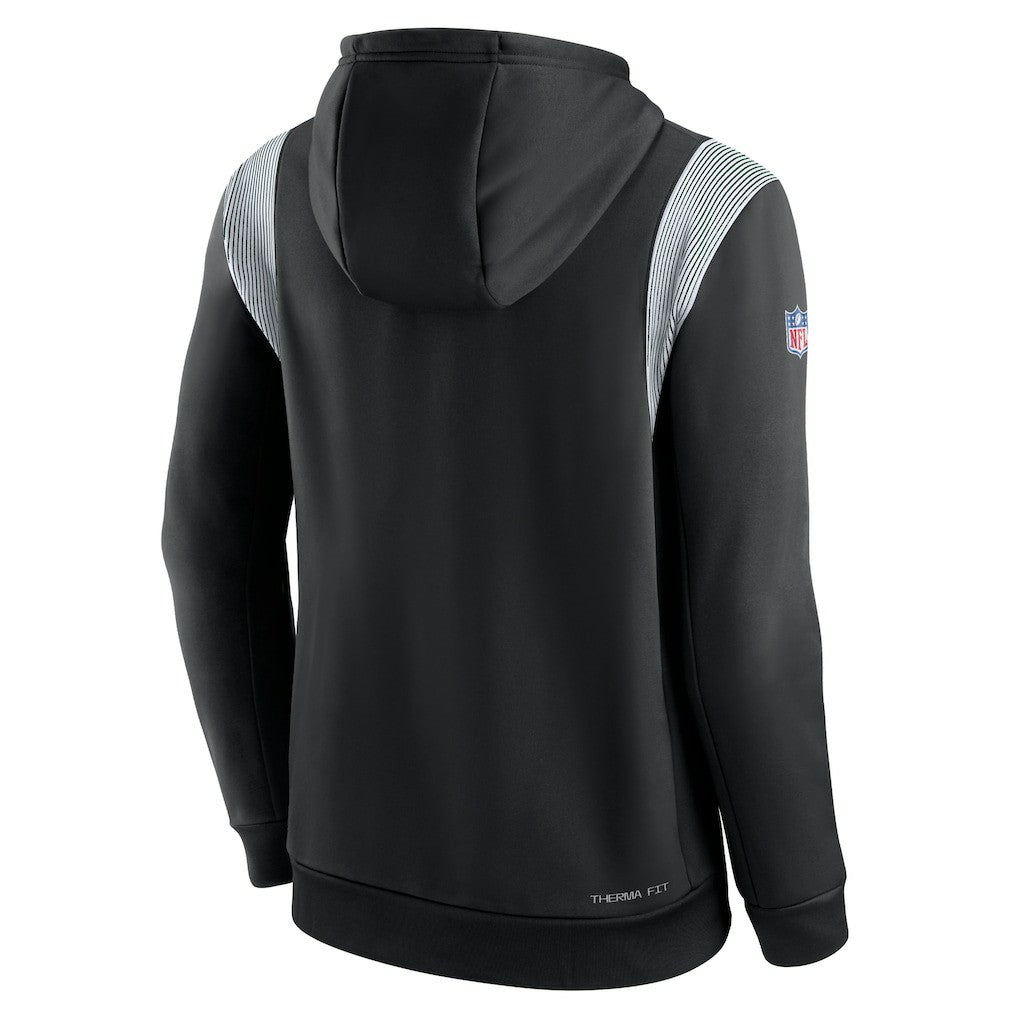 New York Jets Sideline Athletic Stack Performance Pullover Hoodie - Black - Nike