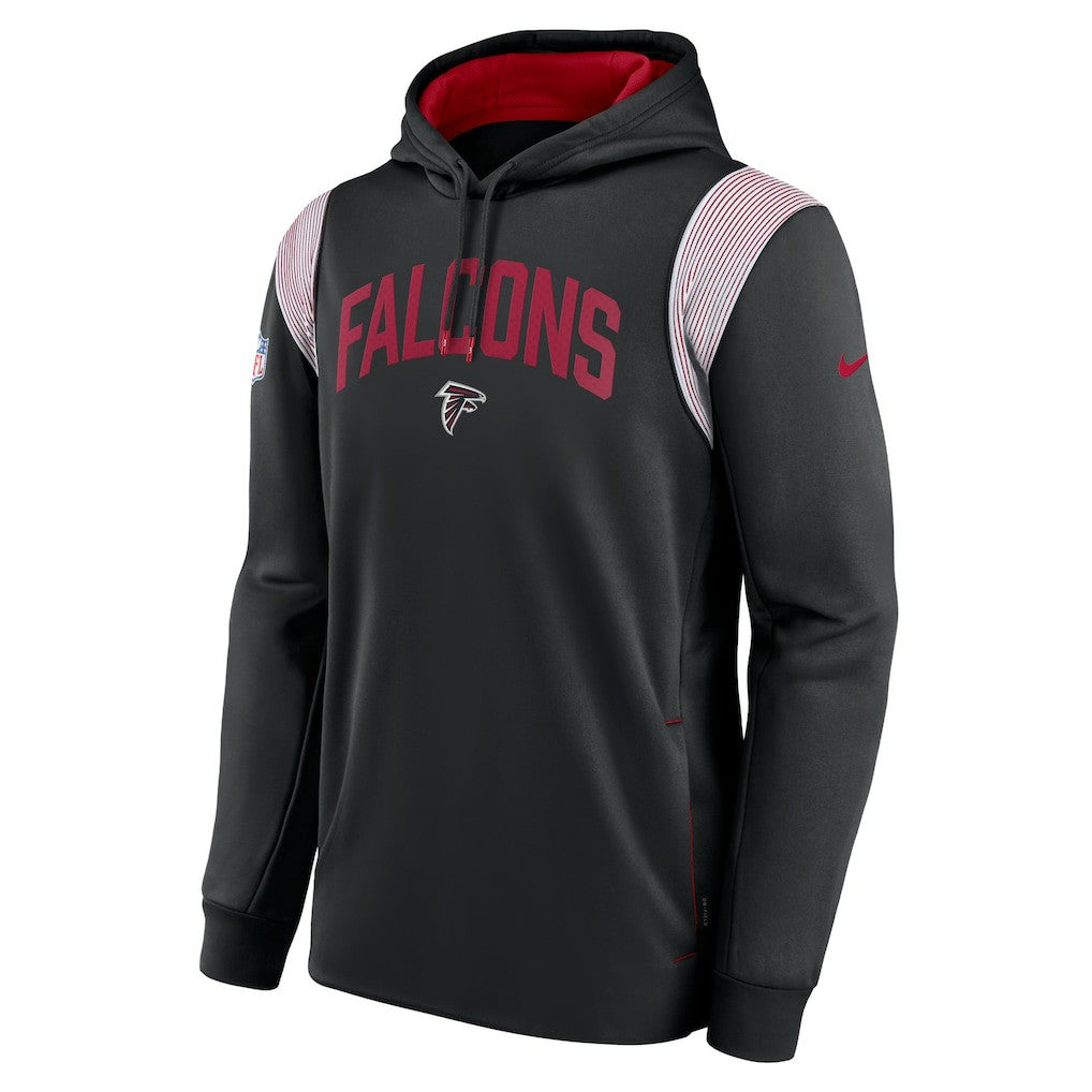 Atlanta Falcons Sideline Athletic Stack Performance Pullover Hoodie - Black - Nike