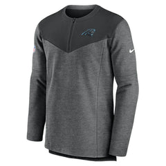 Carolina Panthers Sideline Lockup Performance Quarter-Zip Top - Charcoal - Nike