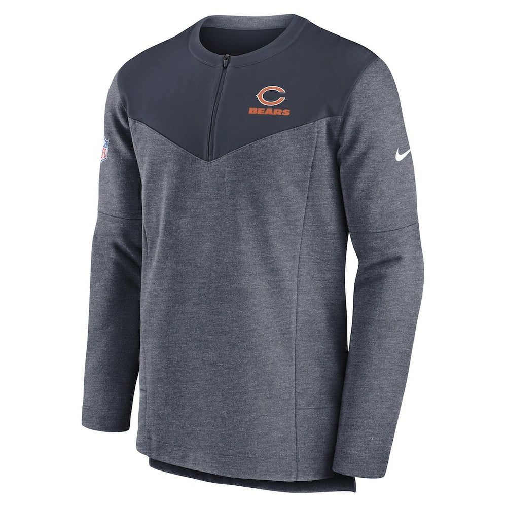 Chicago Bears Sideline Lockup Performance Quarter-Zip Top - Navy - Nike