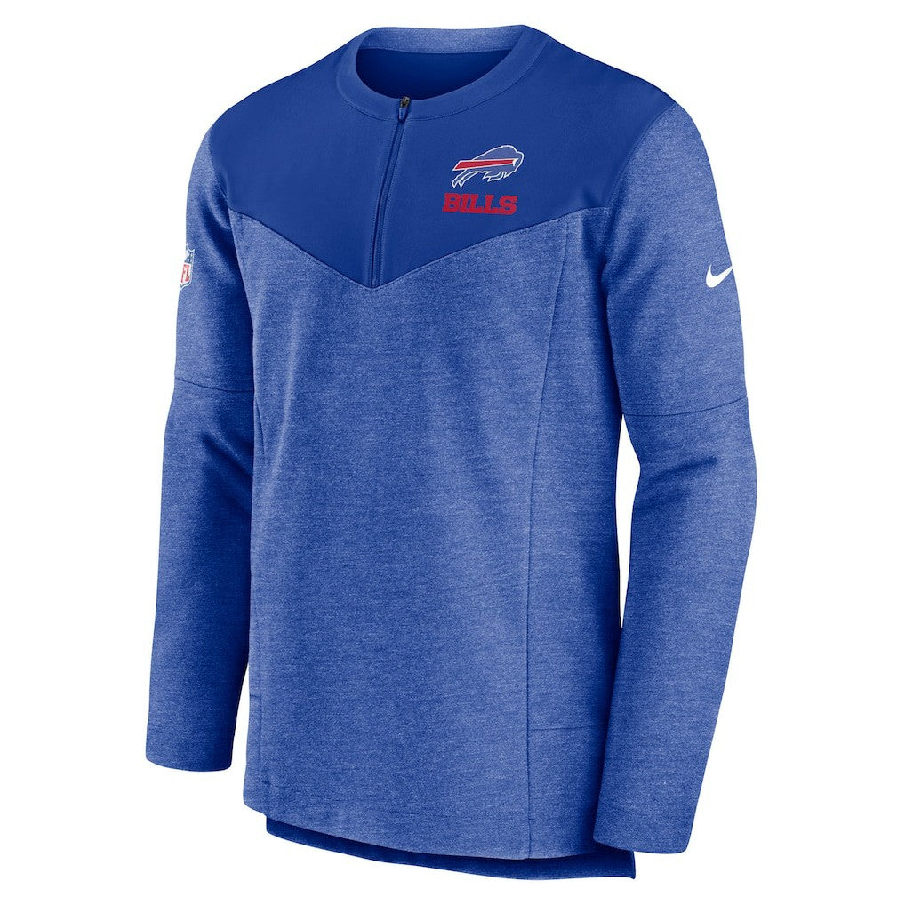 Buffalo Bills Sideline Lockup Performance Quarter-Zip Top - Royal - Nike