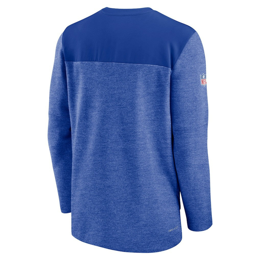 Buffalo Bills Sideline Lockup Performance Quarter-Zip Top - Royal - Nike