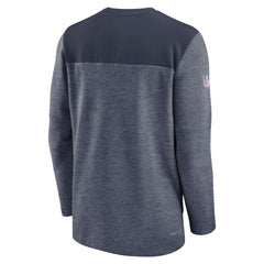 New England Patriots Sideline Lockup Performance Quarter-Zip Top - Navy - Nike