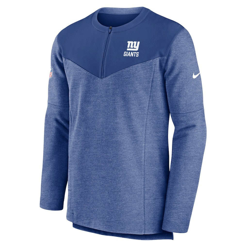 New York Giants Sideline Lockup Performance Quarter-Zip Top - Royal - Nike