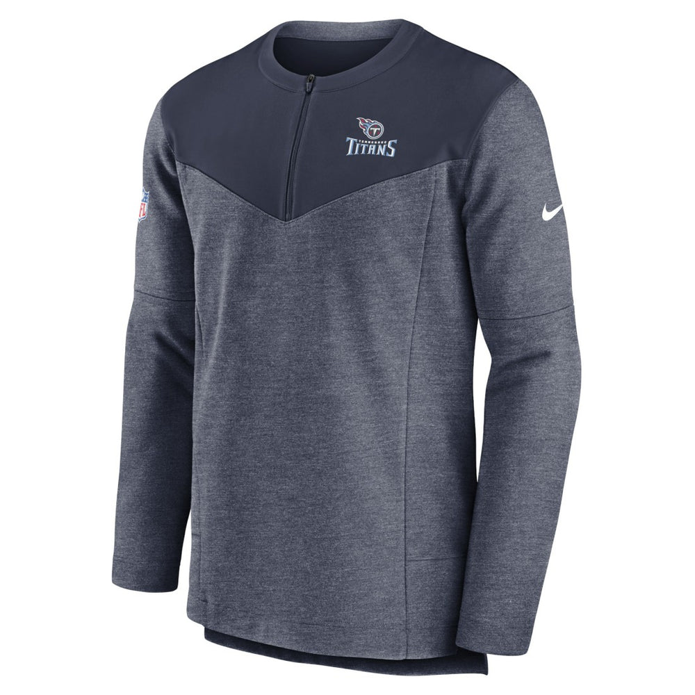 Tennessee Titans Sideline Lockup Performance Quarter-Zip Top - Navy - Nike