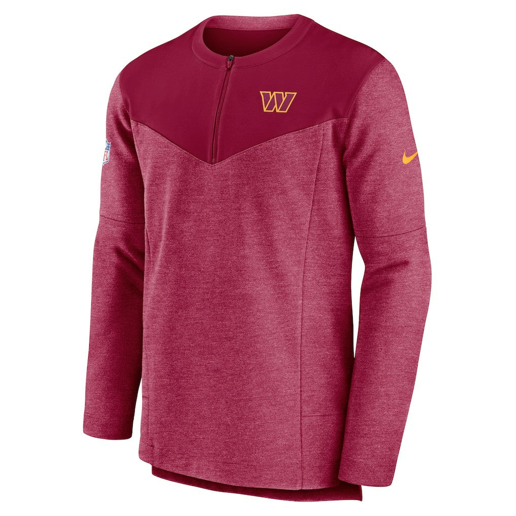 Washington Commanders Sideline Lockup Performance Quarter-Zip Top - Burgundy - Nike