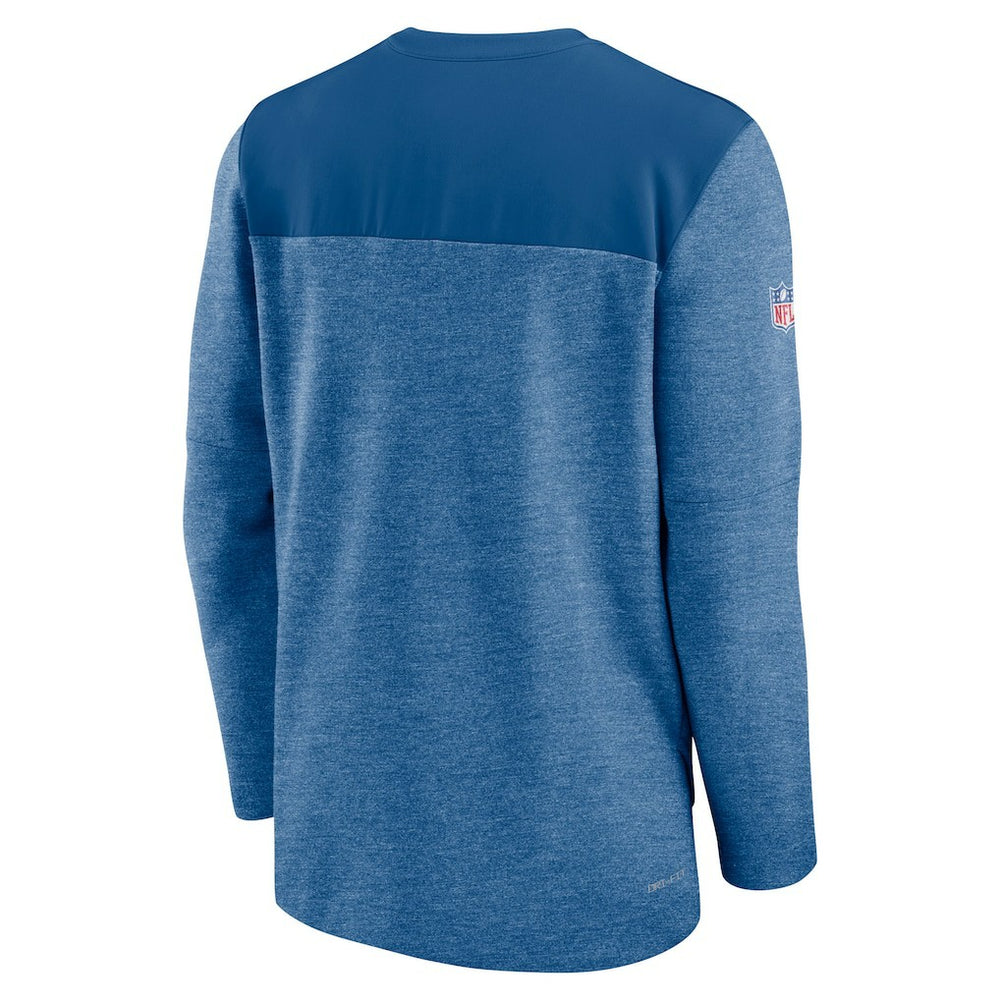 Indianapolis Colts Sideline Lockup Performance Quarter-Zip Top - Royal - Nike