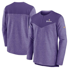 Minnesota Vikings Sideline Lockup Performance Quarter-Zip Top - Purple - Nike