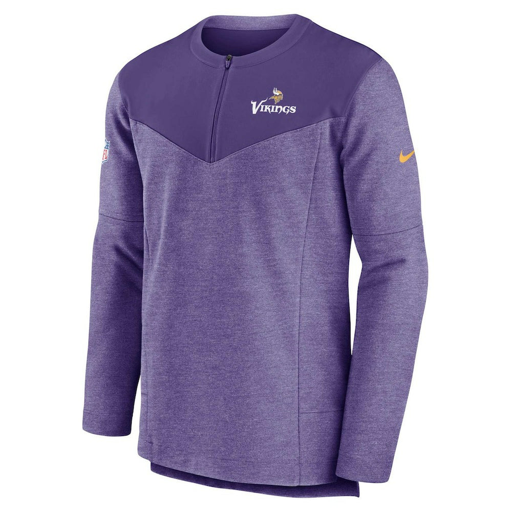 Minnesota Vikings Sideline Lockup Performance Quarter-Zip Top - Purple - Nike
