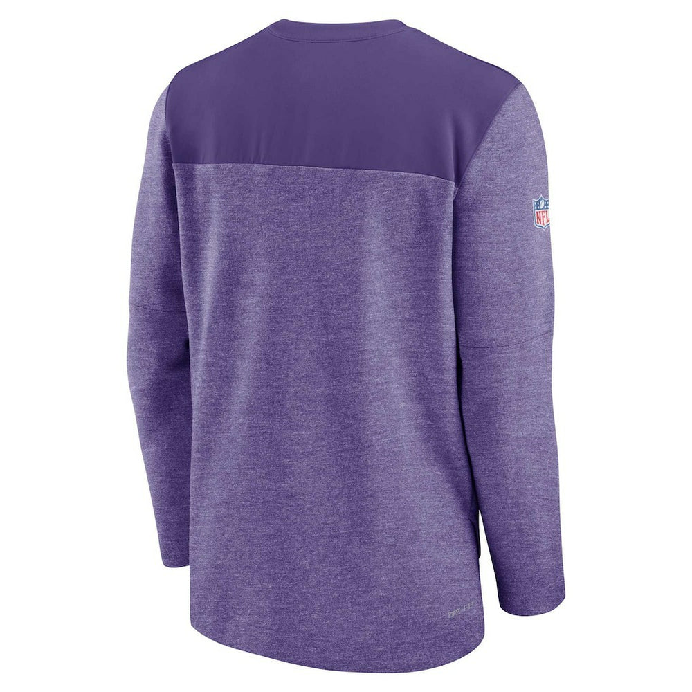 Minnesota Vikings Sideline Lockup Performance Quarter-Zip Top - Purple - Nike
