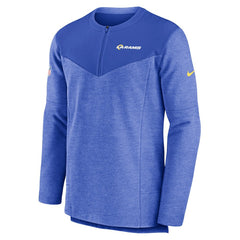 Los Angeles Rams Sideline Lockup Performance Quarter-Zip Top - Royal - Nike