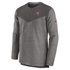 Tampa Bay Buccaneers Sideline Lockup Performance Quarter-Zip Top - Pewter - Nike