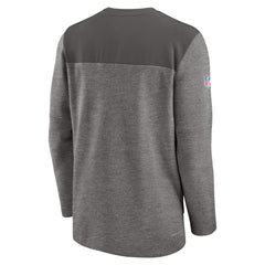 Tampa Bay Buccaneers Sideline Lockup Performance Quarter-Zip Top - Pewter - Nike