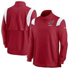 Arizona Cardinals Sideline Coaches Chevron Lockup Quarter-Zip Top - Cardinal - Nike