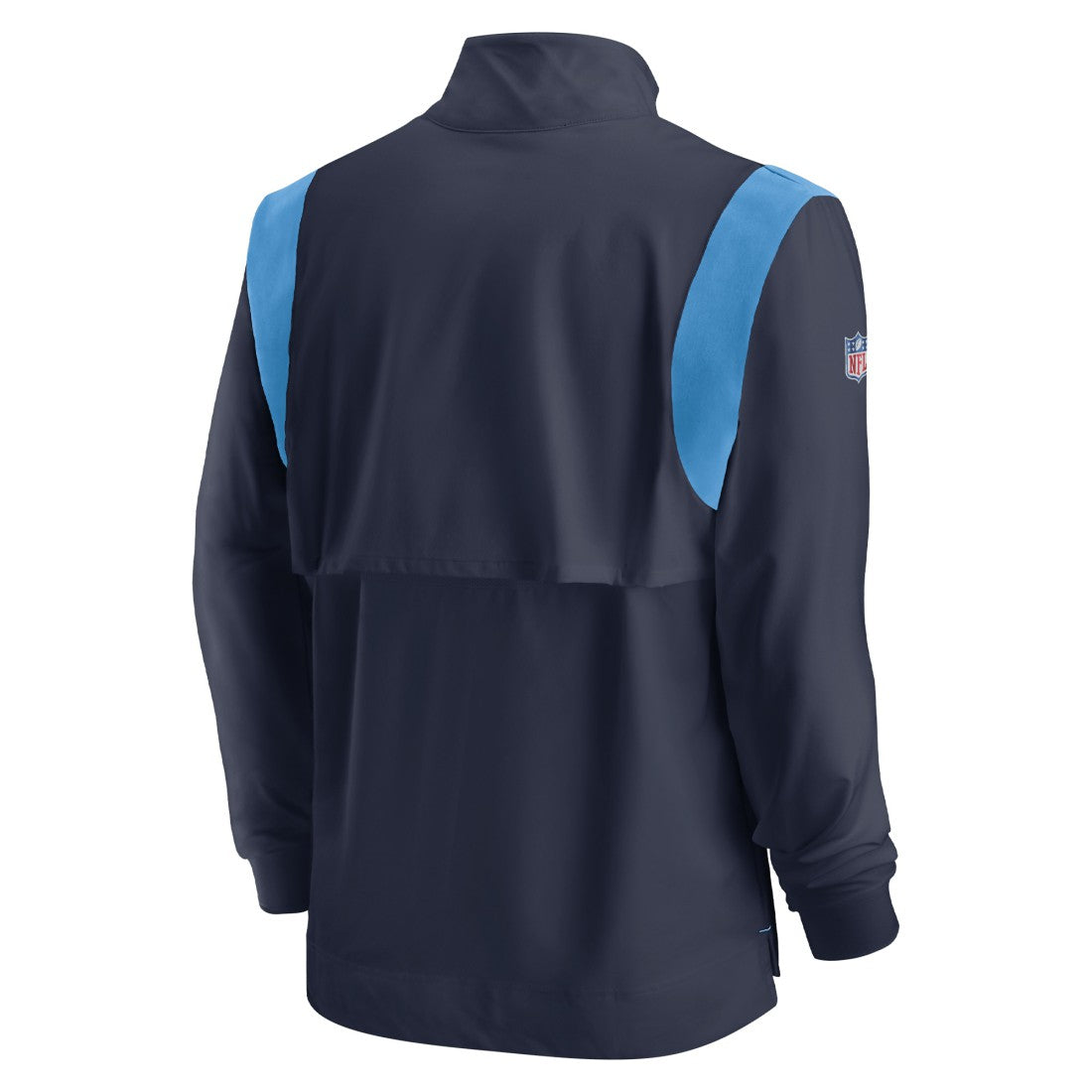 Tennessee Titans Sideline Coach Chevron Lockup Quarter-Zip Long Sleeve Top - Navy - Nike