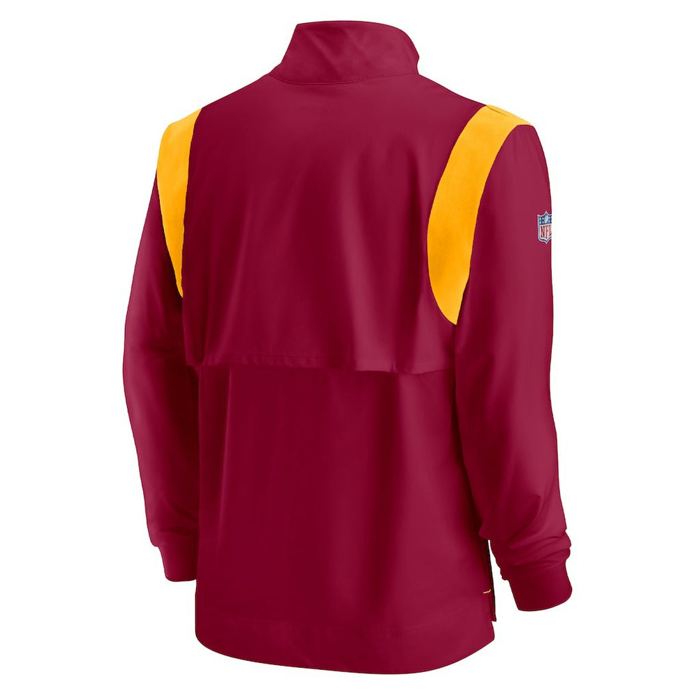 Washington Commanders Sideline Coach Chevron Lockup Quarter-Zip Long Sleeve Top - Burgundy - Nike