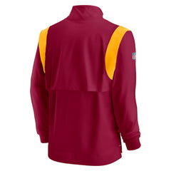 Washington Commanders Sideline Coach Chevron Lockup Quarter-Zip Long Sleeve Top - Burgundy - Nike