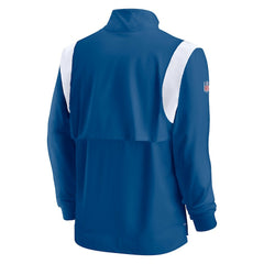 Indianapolis Colts Sideline Coach Chevron Lockup Quarter-Zip Long Sleeve Top - Royal - Nike