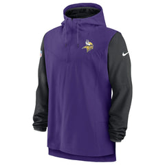 Minnesota Vikings Sideline Player Quarter-Zip Hoodie - Purple/Black - Nike