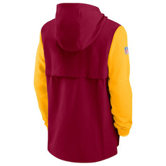 Washington Commanders Sideline Player Quarter-Zip Hoodie - Burgundy/Gold - Nike