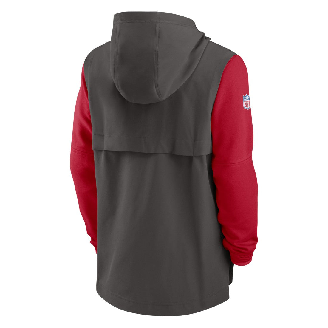 Tampa Bay Buccaneers Sideline Player Quarter-Zip Hoodie - Pewter/Red - Nike