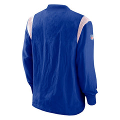 Buffalo Bills Sideline Athletic Stack V-Neck Pullover Windshirt Jacket - Royal - Nike