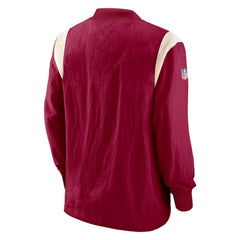 Washington Commanders Sideline Athletic Stack V-Neck Pullover Windshirt Jacket - Burgundy - Nike