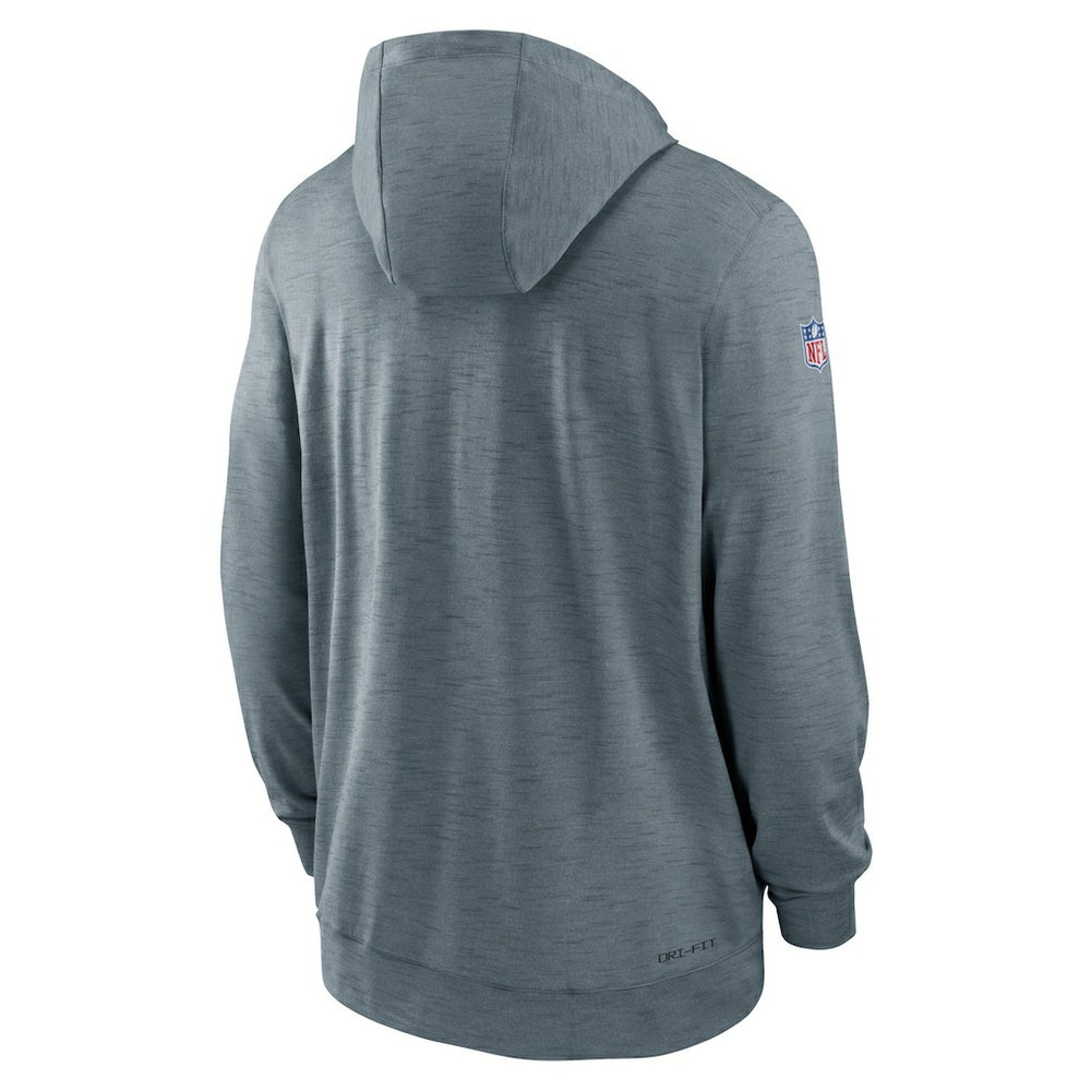 San Francisco 49ers Sideline Team Pop Full-Zip Hoodie Jacket - Heather Gray - Nike