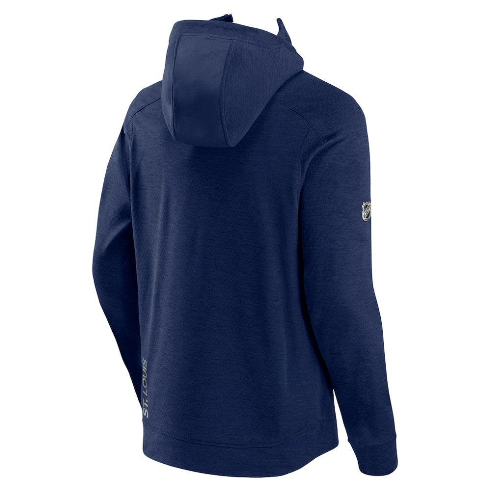 St. Louis Blues Fanatics Authentic Pro Road Tech Lightweight Full-Zip Hoodie Jacket - Navy | Fanatics sale