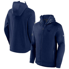 Washington Capitals Fanatics Authentic Pro Road Tech Lightweight Full-Zip Hoodie Jacket - Heather Navy | Fanatics near me