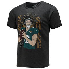 Trevor Lawrence Jacksonville Jaguars Majestic Threads Tri-Blend Player Graphic T-Shirt - Black - NFL